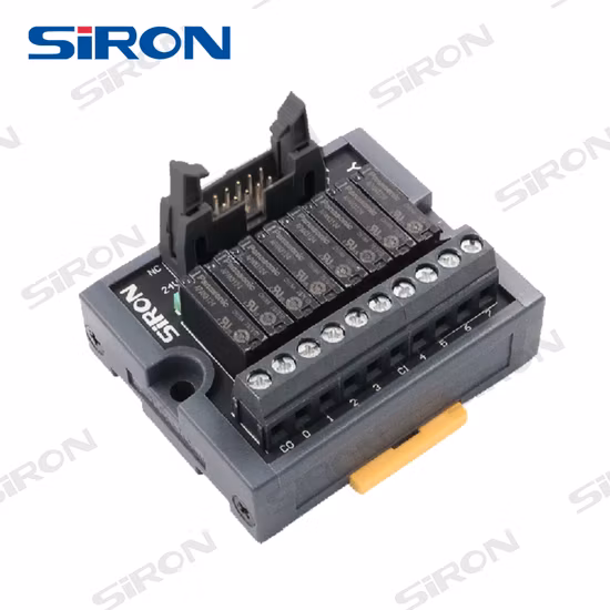 Siron Y412 Mil Connecting Screws LED Indicate 8 Channel 24V Relay Module