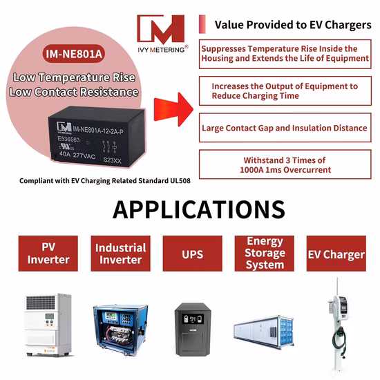 UL/CE/VDE Separación de contacto de 3 mm 40 A 277 V CA 24 V CC Dos